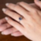 Victoria Blue Sapphire Engagement Ring