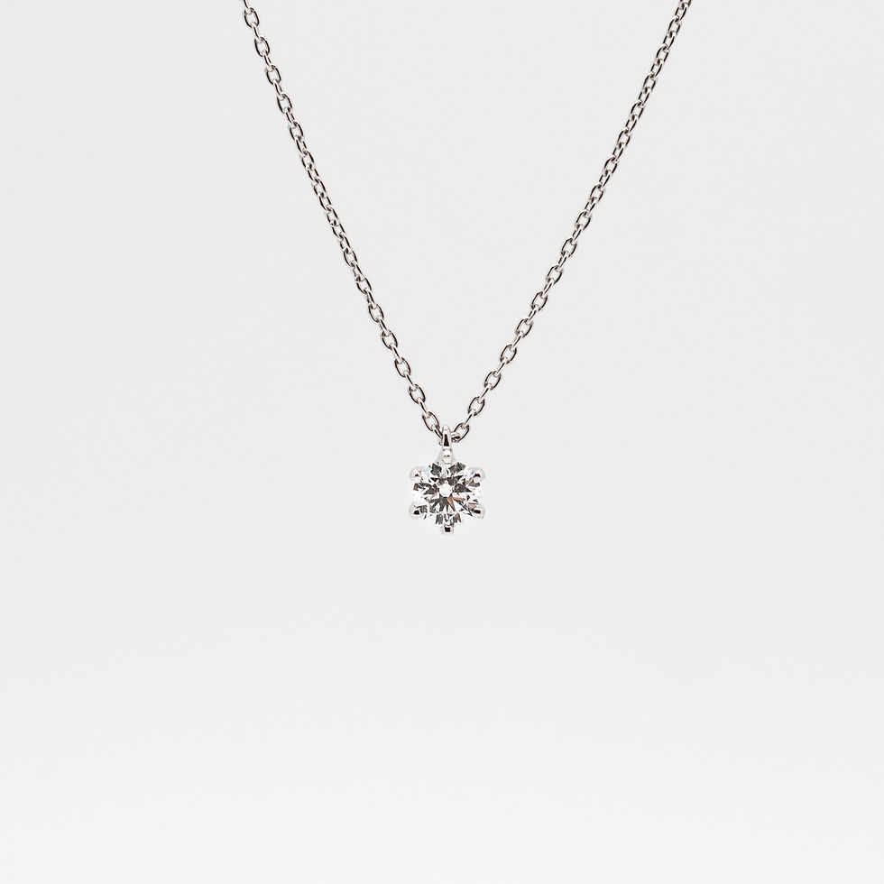 Thumbnail: Solitaire Diamond Pendants