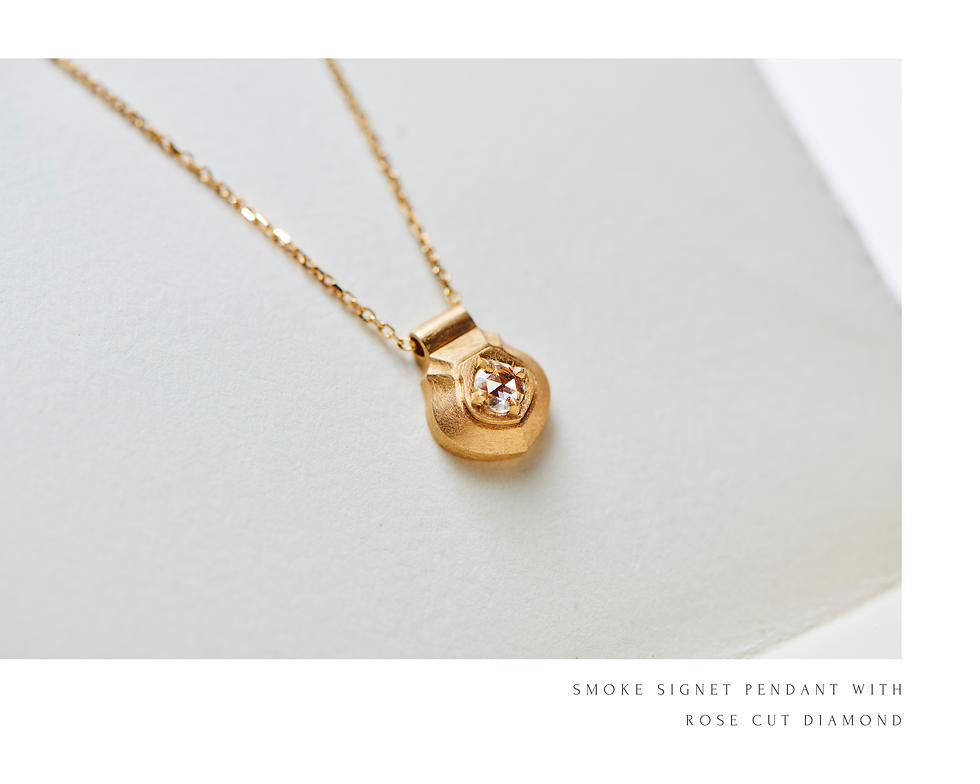 japanese designer diamond pendant