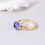 Thumbnail: Tinge Sugarloaf cut Tanzanite Ring