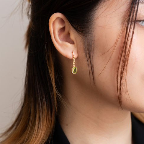 peridot earrings