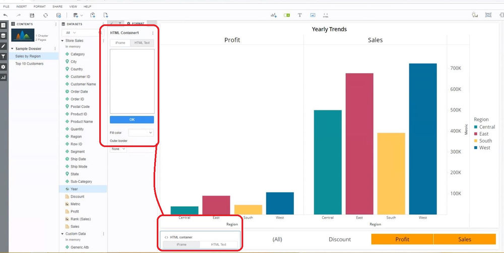 Custom Page Navigation for Dossiers MicroStrategy