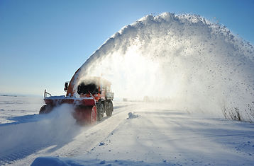 Karla Mücadele snow plow salt spreader