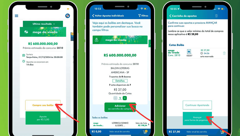 Aprenda a fazer sua aposta de forma prática, rápida e sem sair de casa, utilizando apenas o aplicativo da Loterias CAIXA