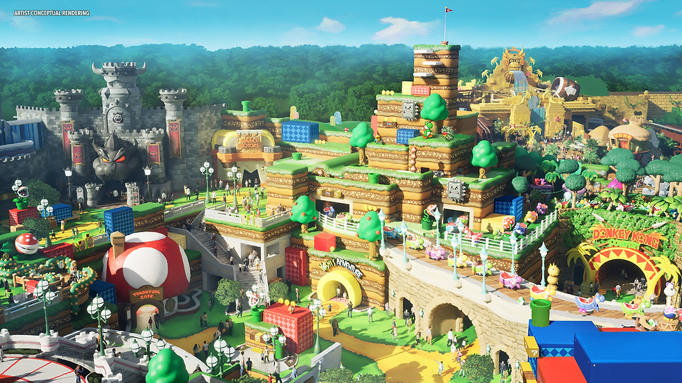 Imagem Ilustrativa de como vai ser o parque  Super Nintendo