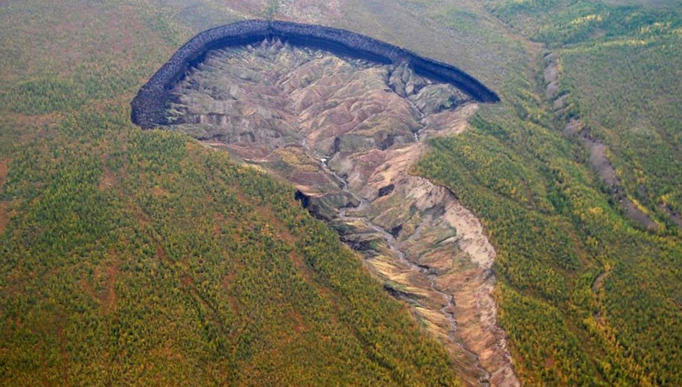Conhecida como o Portal para o Inferno, a cratera Batagaika na Sibéria está se expandindo rapidamente, com implicações sérias para o aquecimento global e pesquisas científicas
