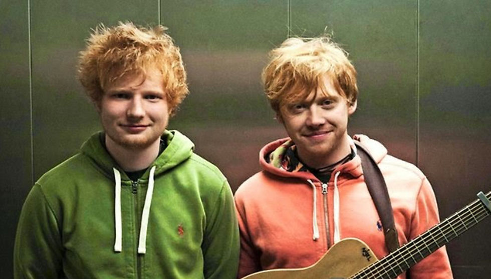 Ed Sheeran e Rupert Grint