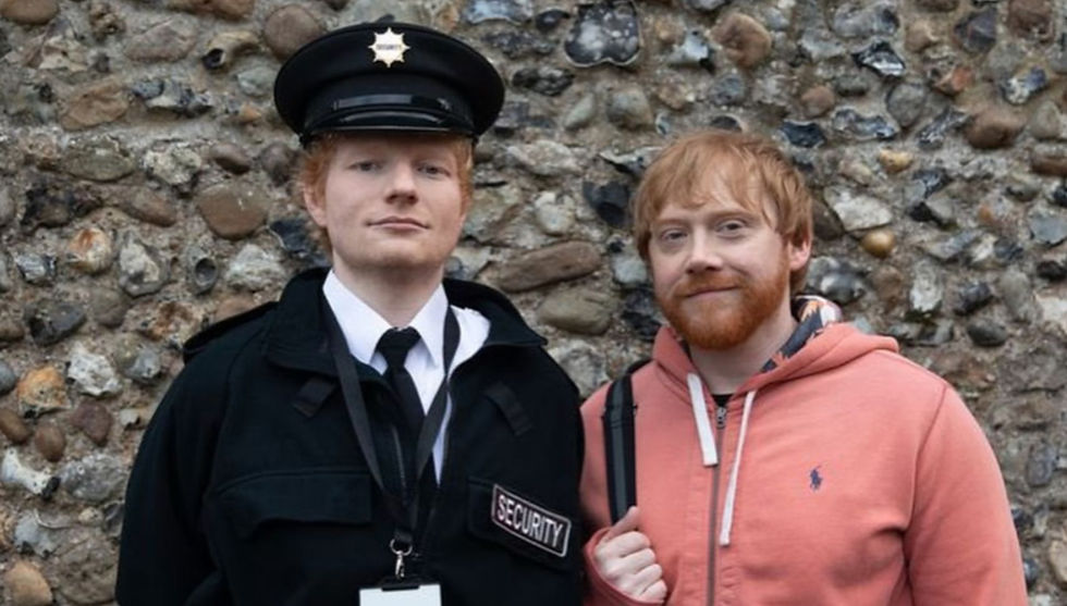 Ed Sheeran e Rupert Grint