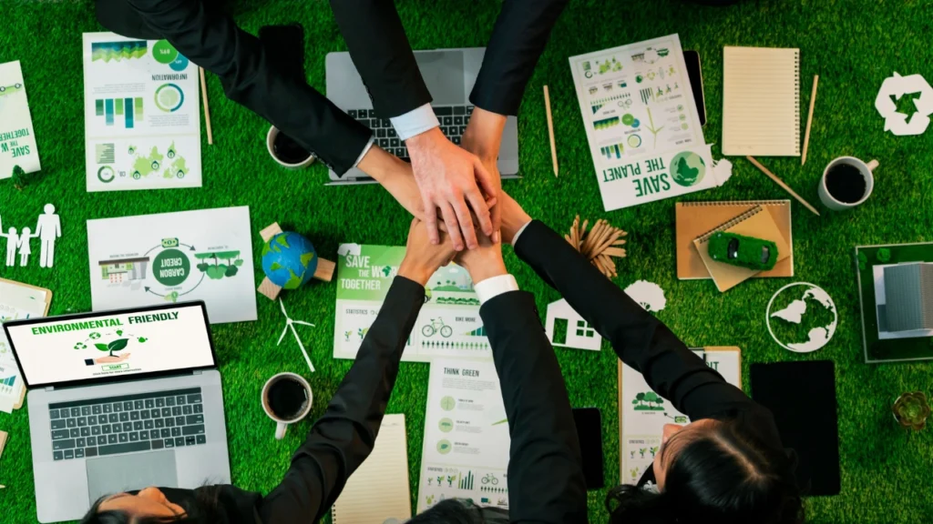 Teamwork for environmental CSR initiatives