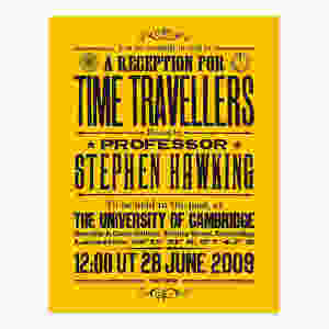 Stephen Hawking Invite for Time Travellers