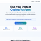 A homepage for CodeMatch, and coding editor matching platform.