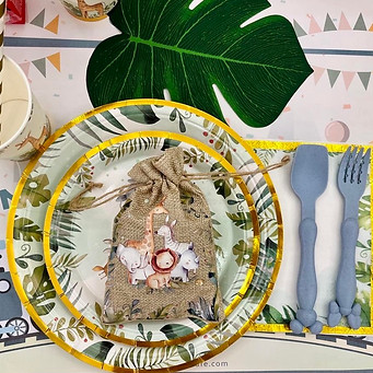 Jungle party bag, plate and cups
