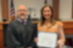 Zulma was sworn in for Children's Advocacy Network CASA.