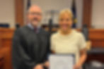 Tammi was sworn in for Children's Advocacy Network CASA.
