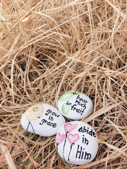 scripture rock painting art