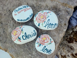 scripture rock painting art