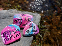 scripture rock painting art