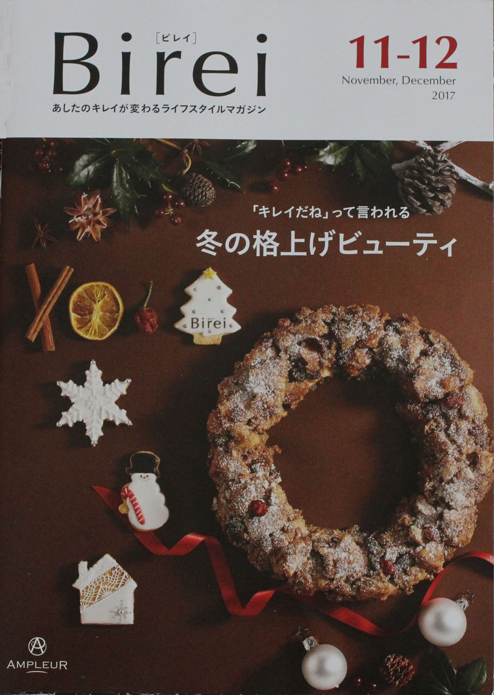 「Birei」の11,12月号の表紙スタイリング用アイシングクッキーを制作