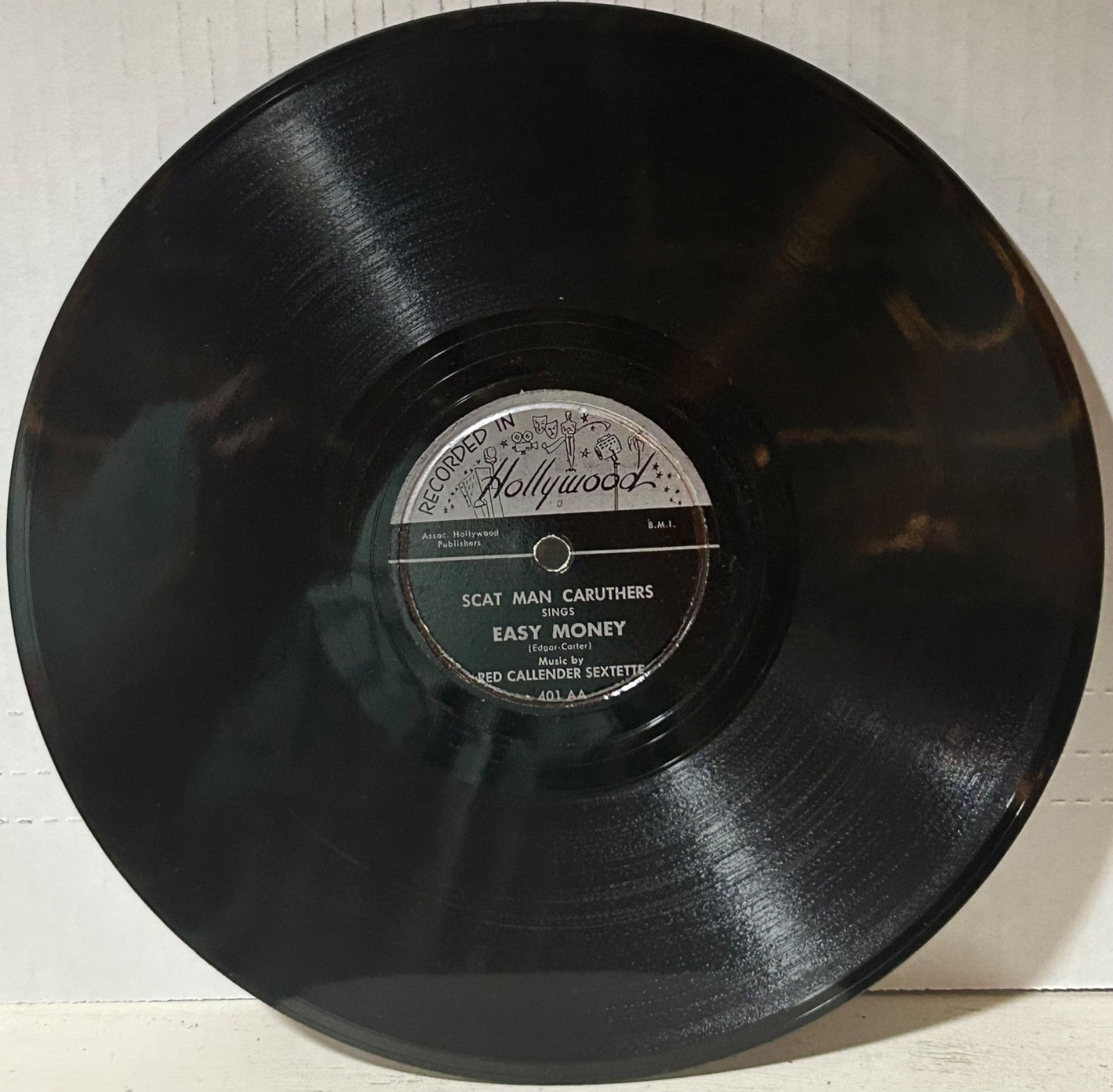 SCAT MAN CARUTHERS RECORDED IN HOLLYWOOD 401 Waiting For My Baby/Easy Money