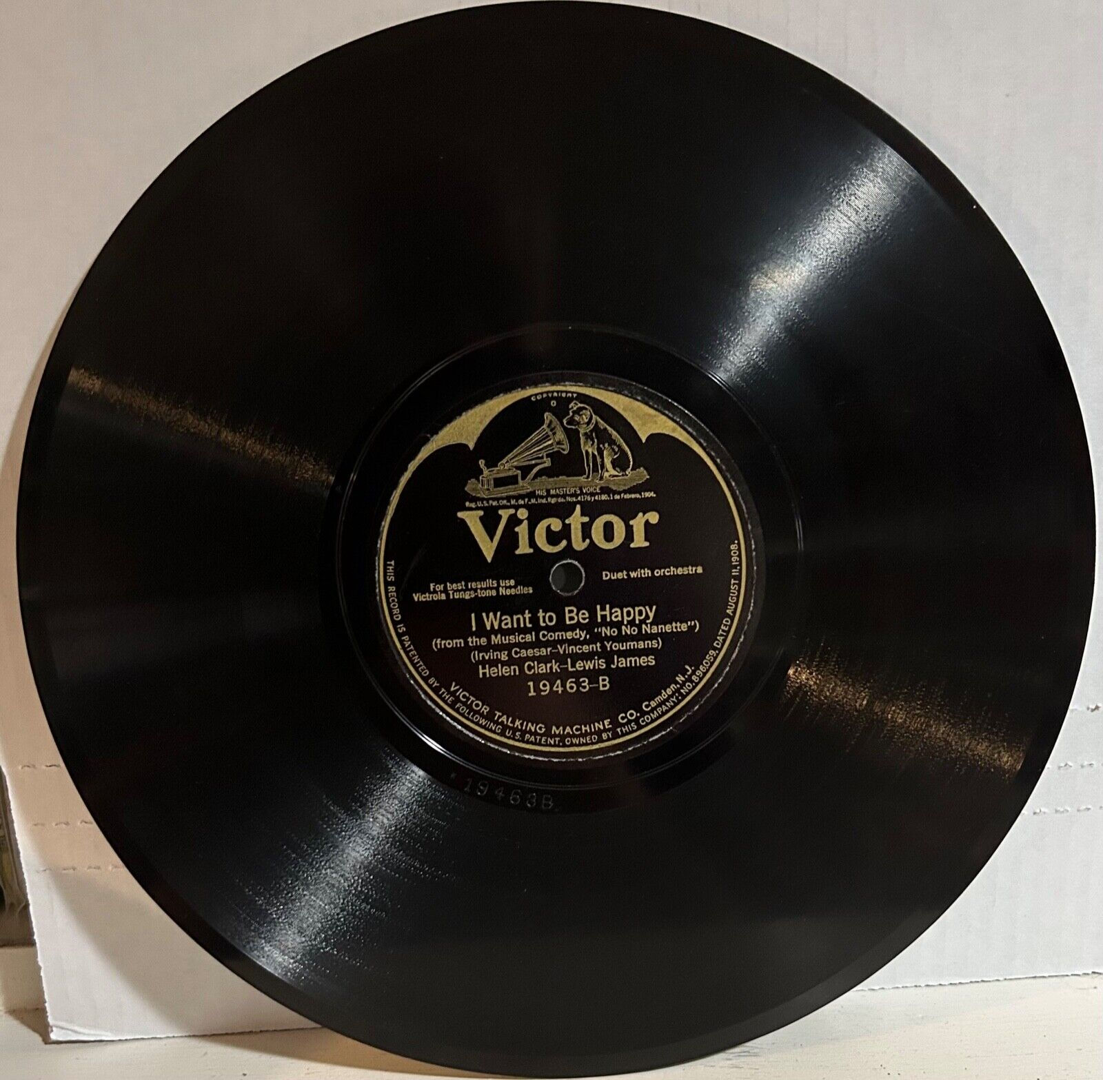 VICTOR 19463 HELEN CLARK-LEWIS JAMES I Want To Be Happy/Tea For Two