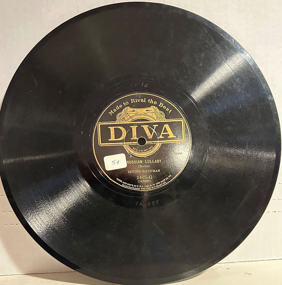 Thumbnail: IRVING KAUFMAN DIVA 2405 Rosy Cheeks/ Russian Lullaby
