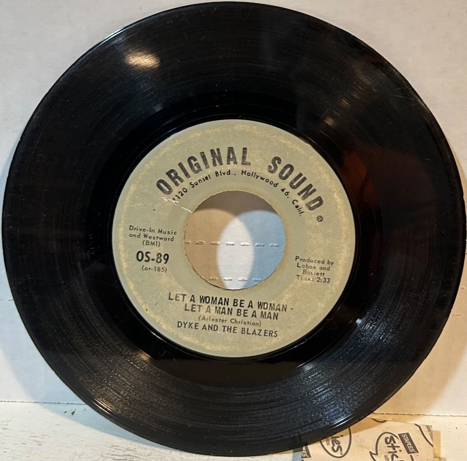 DYKE & THE BLAZERS ORIGINAL SOUND 89 Uhh/Let A woman Be A Woman Let A man Be A M