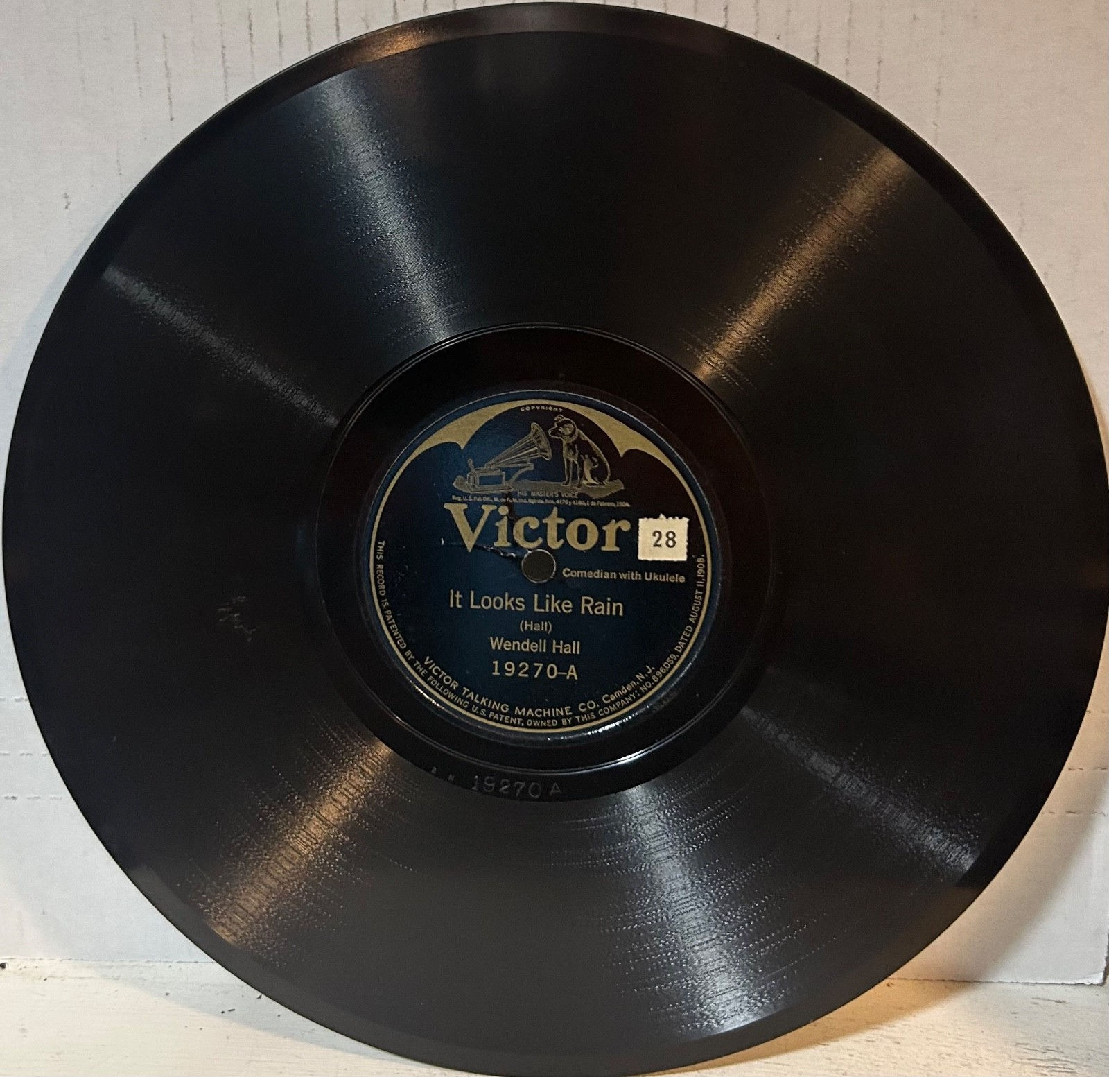 WENDELL HALL VICTOR 19270 It Looks Like Rain/Comfortin' Gal