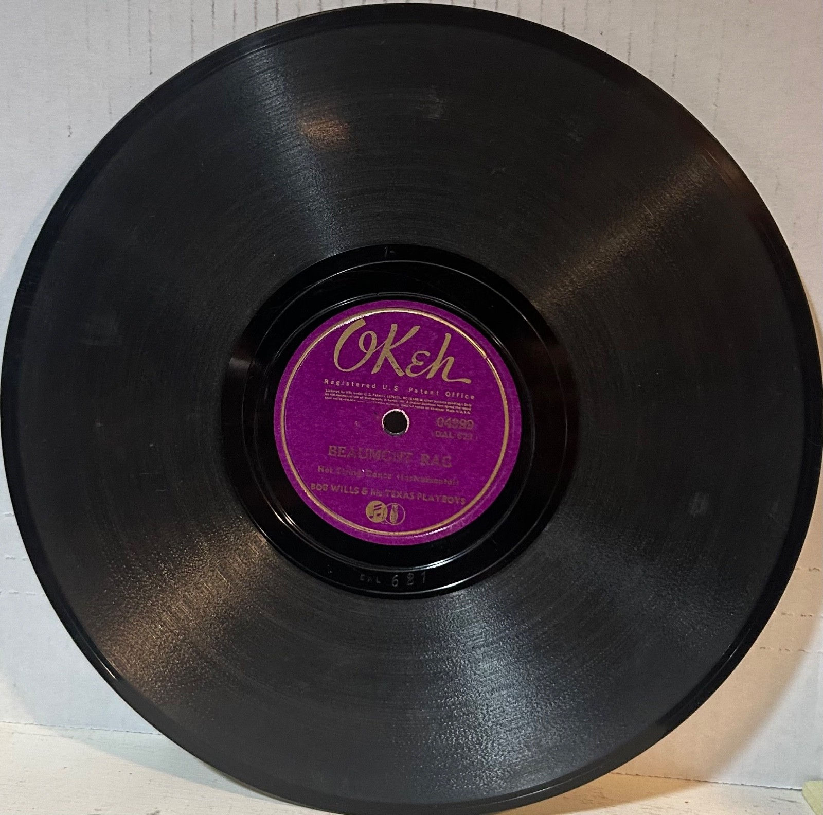 Share BOB WILLS OKEH 04999 The Waltz You Saved for Me/Beaumont Rag