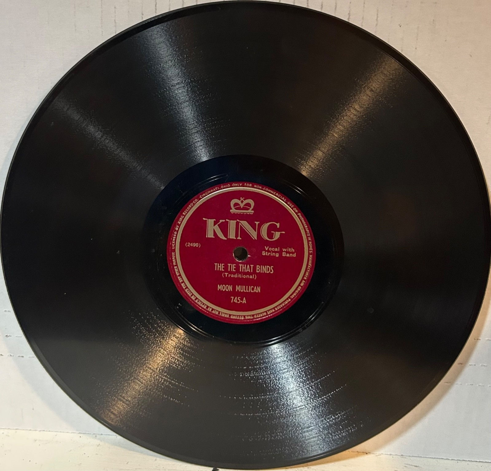 MOON MULLICAN KING 745 The Tie That Binds/Why Don't You Love Me