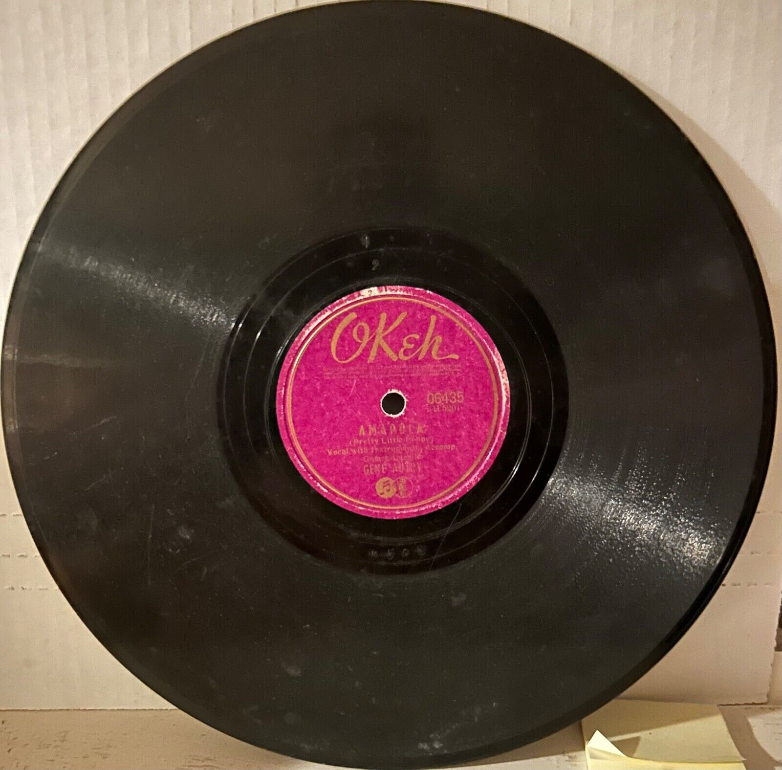 GENE AUTRY OKEH 06435 Marie Elena / Amapola