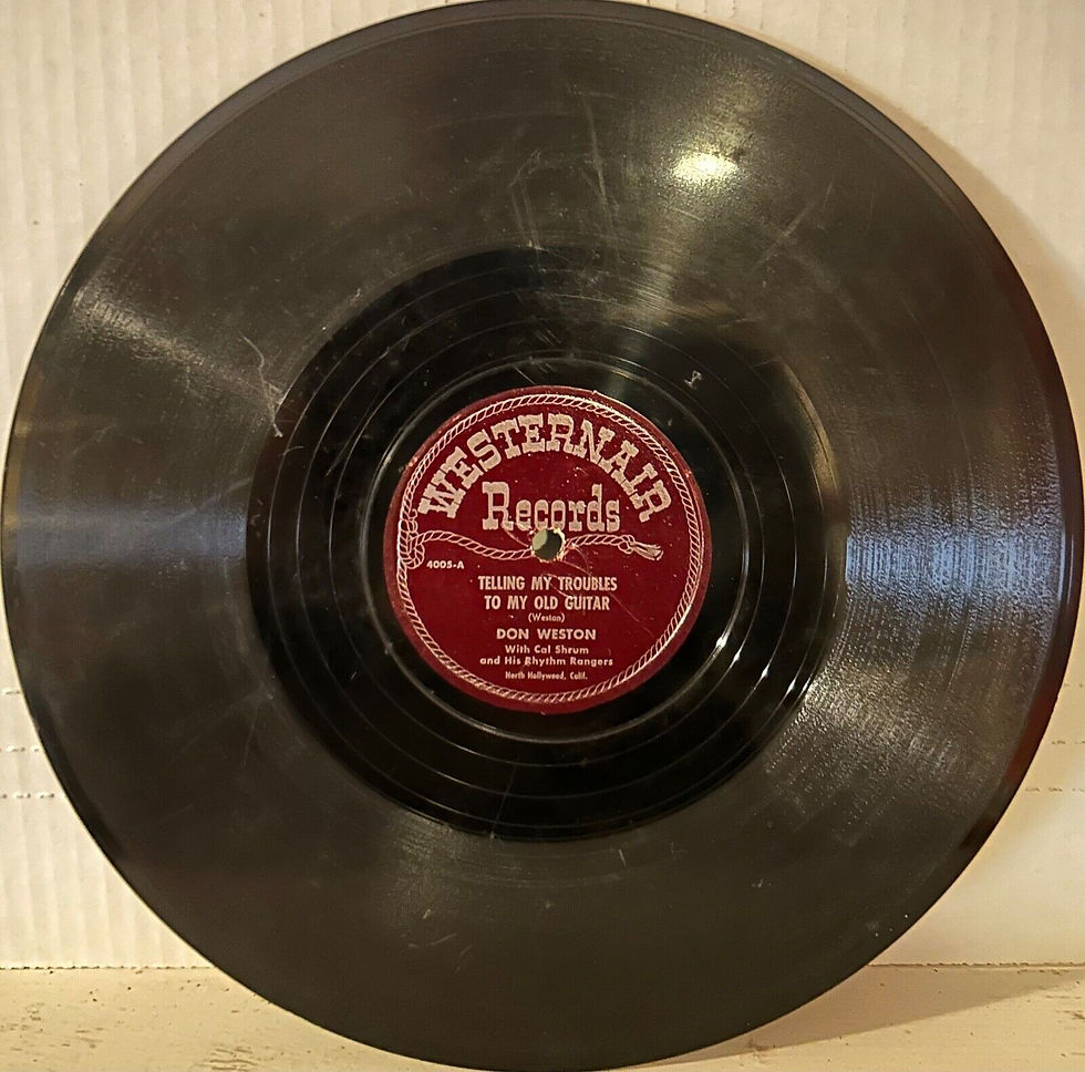 Thumbnail: DON WESTON/BRITT WOOD WESTERNAIR 4005 Telling My Troubles To My Old Guitar