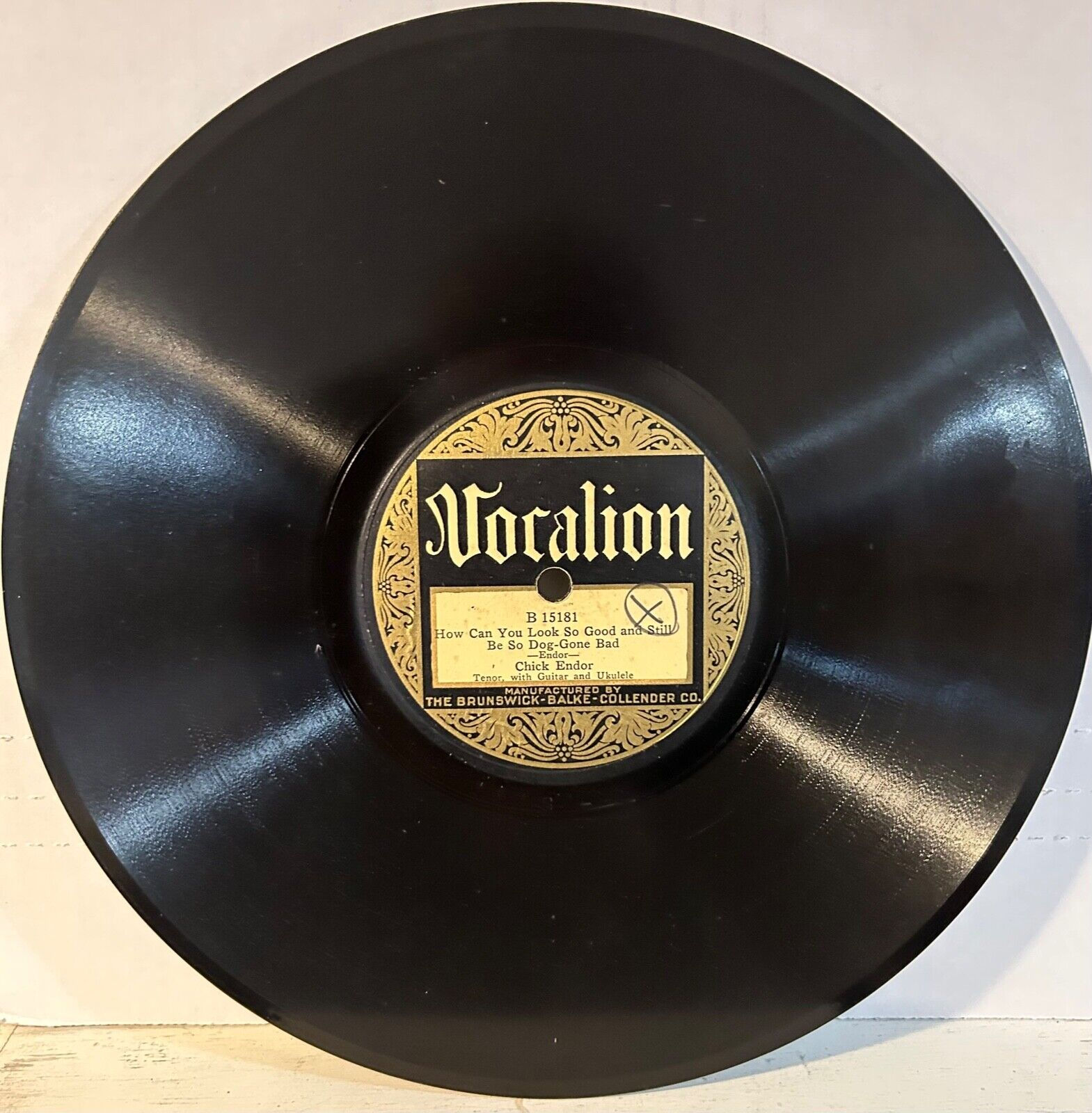 VOCALION 15181 CHICK ENDOR Dreaming Of A Castle In The Air / How Can You Look So