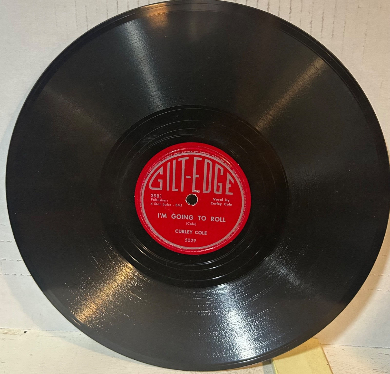 CURLEY COLE GILT-EDGE I'm Going To Roll/Another's Arms Are Holding You