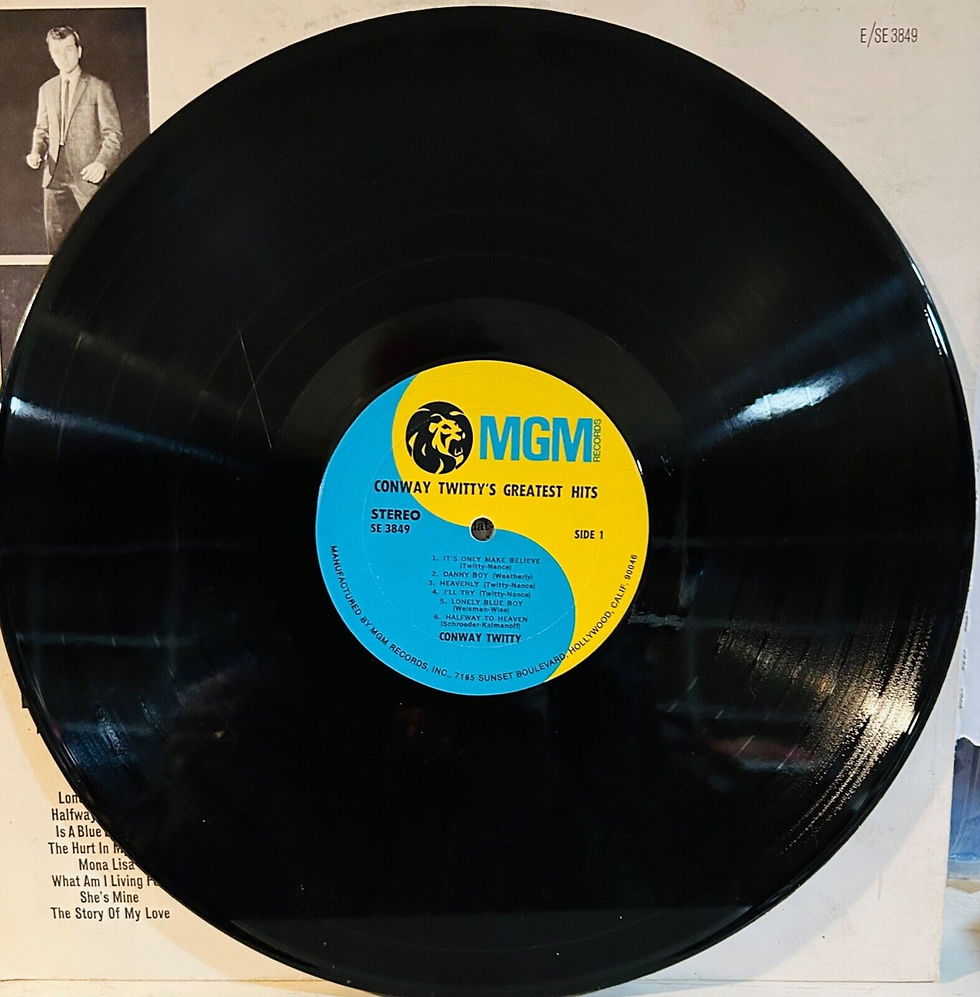 Thumbnail: CONWAY TWITTY Greatest Hits MGM Stereo SE3849 plus empty Mono sleeve ROCKABILLY