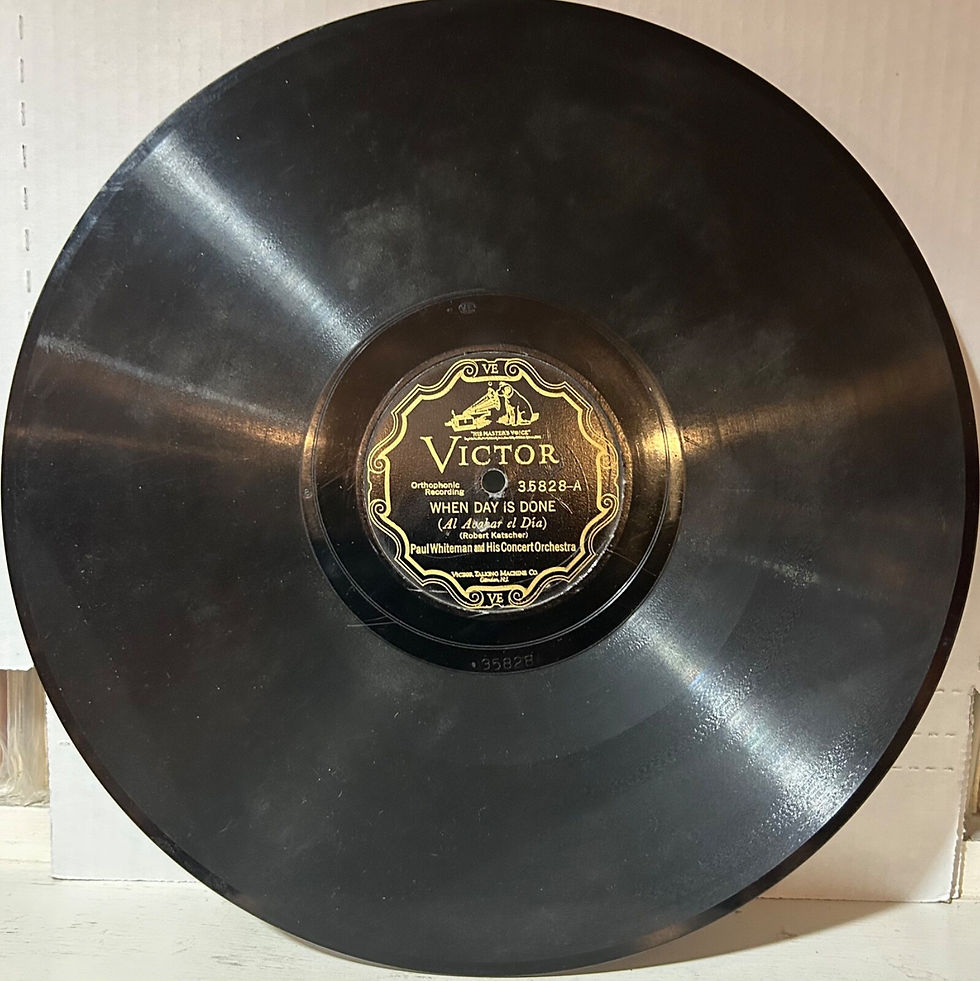 Thumbnail: PAUL WHITEMAN CONCERT ORCH VICTOR 35828 When Day Is Done/Soliloquy 12" 78
