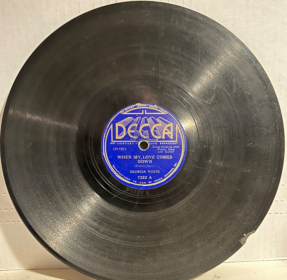 Thumbnail: GEORGIA WHITE DECCA 7323 When My Love Comes Down/Daddy Let Me lay It On You