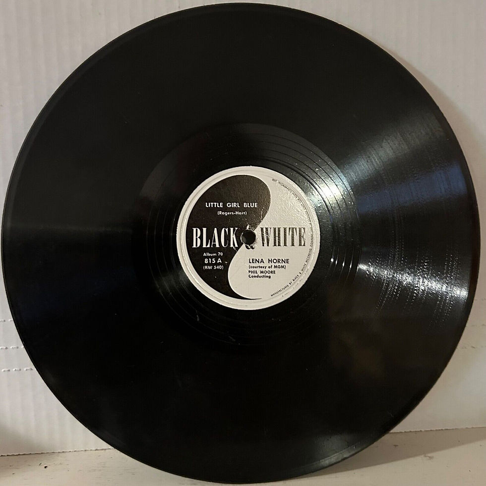 Thumbnail: LENA HORNE BLACK & WHITE A70 Little Girl Blue 78rpm Album 4 discs