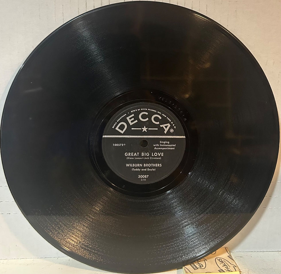 Thumbnail: WILBURN BROTHERS DECCA 30087 Go Away With Me/Great Big Love