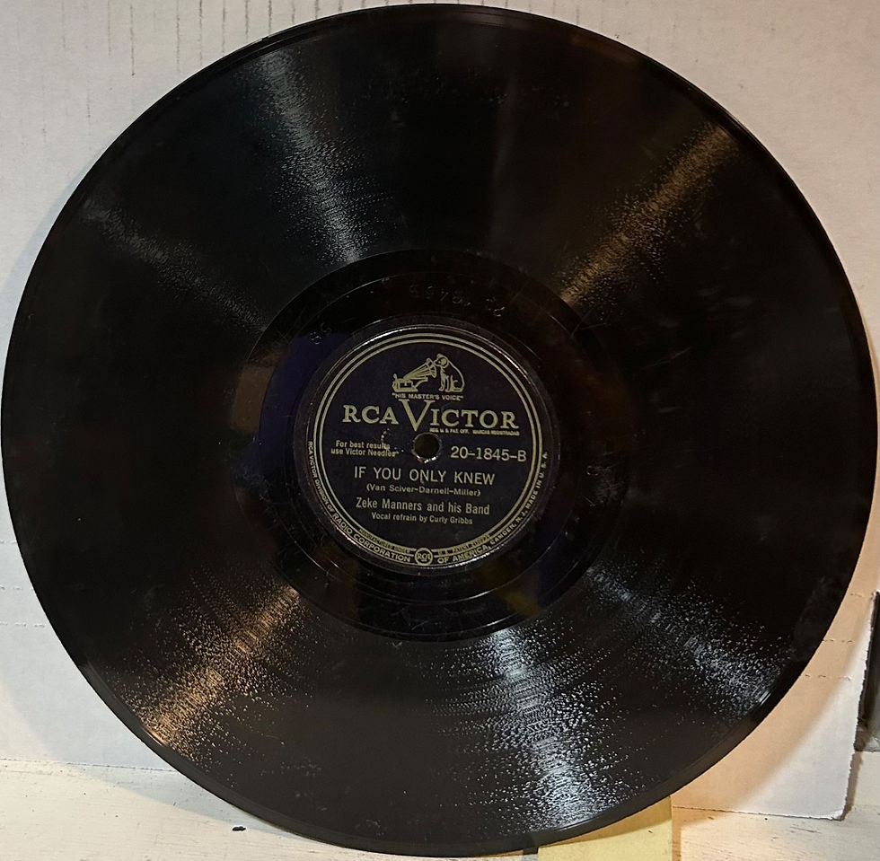 Thumbnail: ZEKE MANNERS RCA-VICTOR 20-1845 I Can Beat You Doin'/If You Only Knew