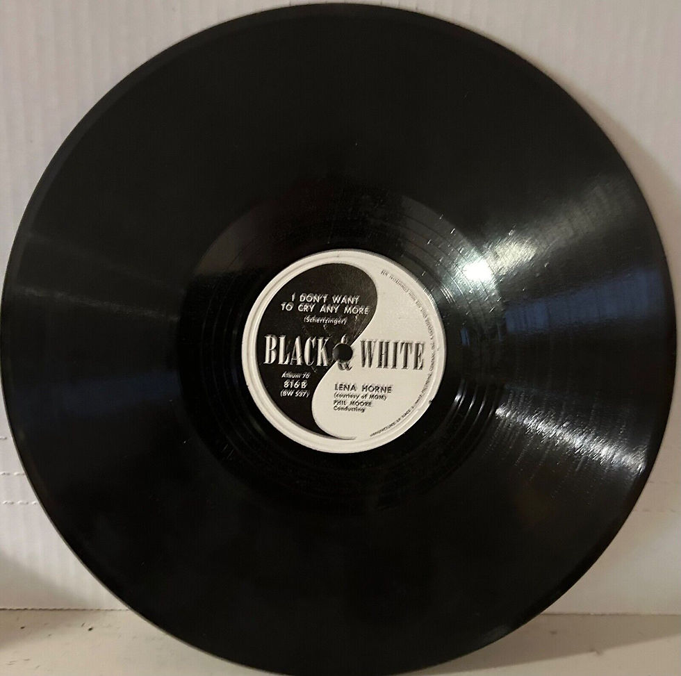 Thumbnail: LENA HORNE BLACK & WHITE A70 Little Girl Blue 78rpm Album 4 discs