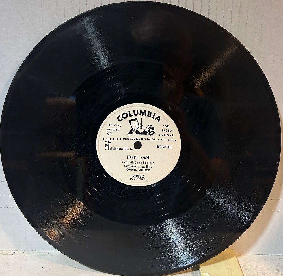 Thumbnail: Share OAKIE JONES COLUMBIA 20992 Foolish Heart/Is It Fair
