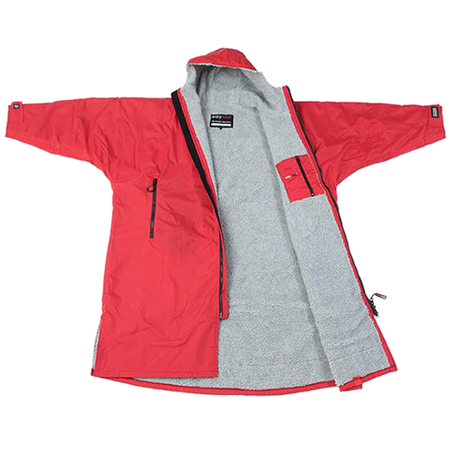 DRYROBE ADVANCE LONG SLEEVE RED / GREY AQUASPORT