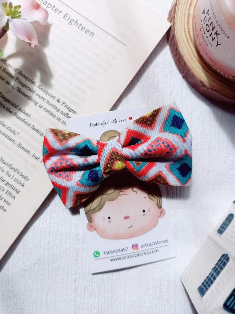 Orange Cubes -Classic Bow