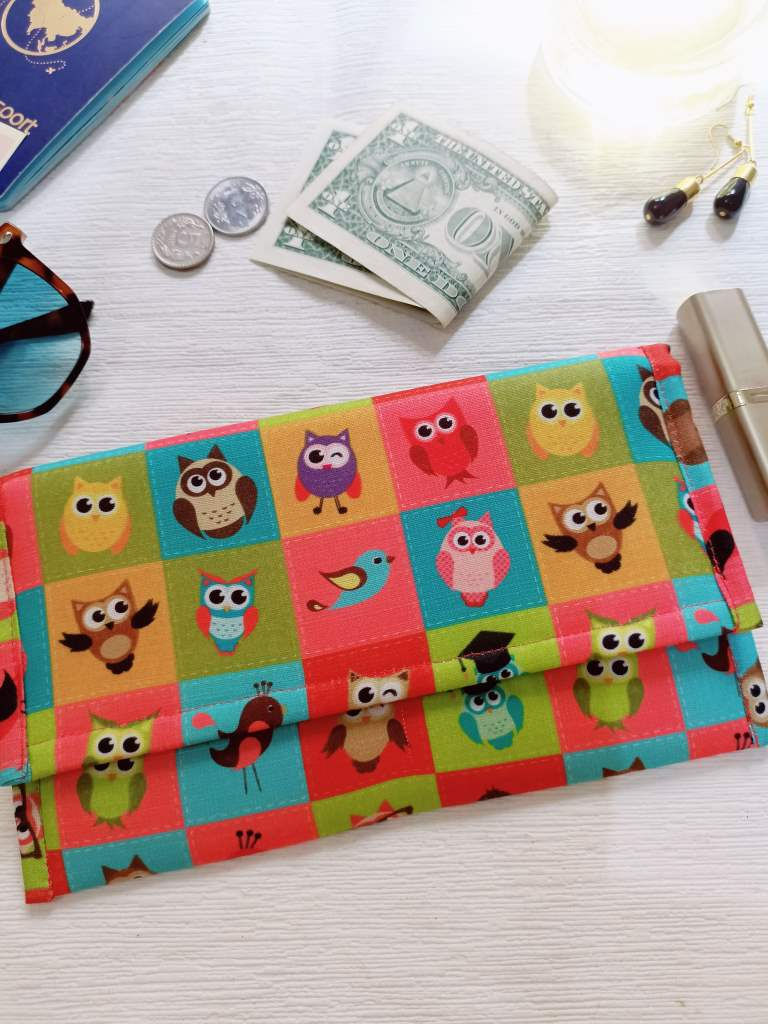 Thumbnail: Multicolour Birds  -Fabric Wallet