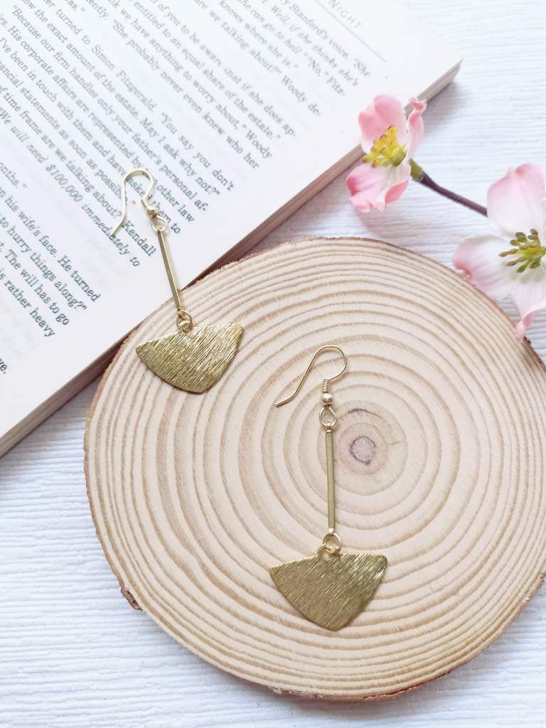 Thumbnail: Golden triangle charm  - Brass Dangler