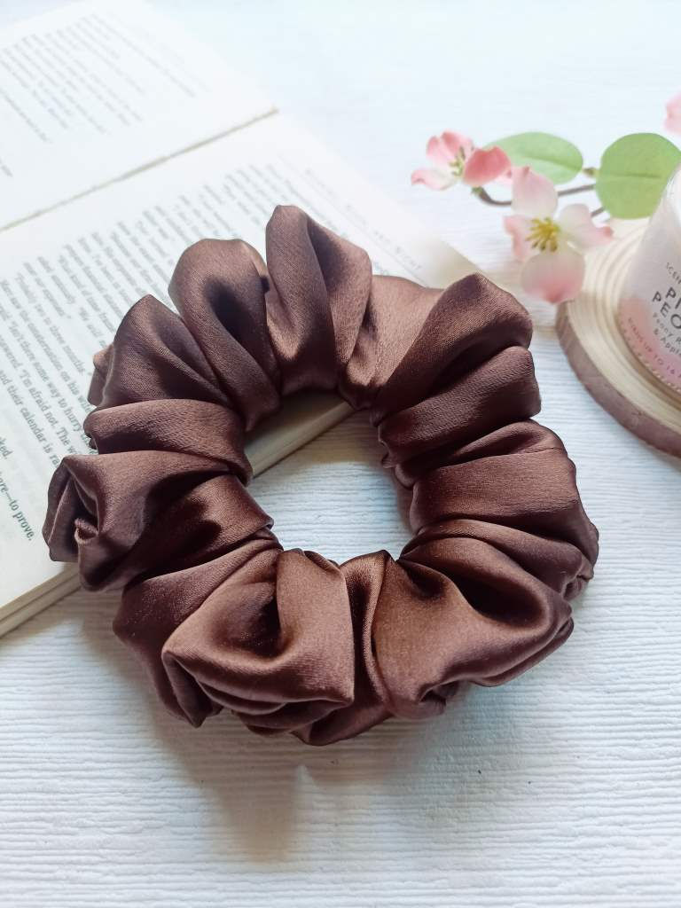 Bronze- Hair Tie Scrunchies