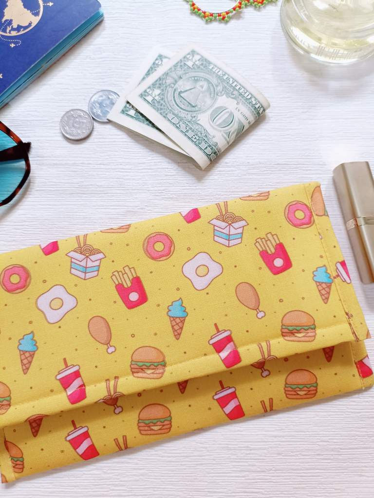 Thumbnail: Yellow French Fries -Fabric Wallet