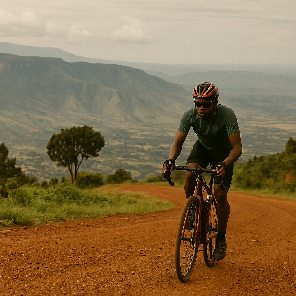 Wema adventures cycling in Iten – Elgeyo Marakwet Escarpment, Kenya.