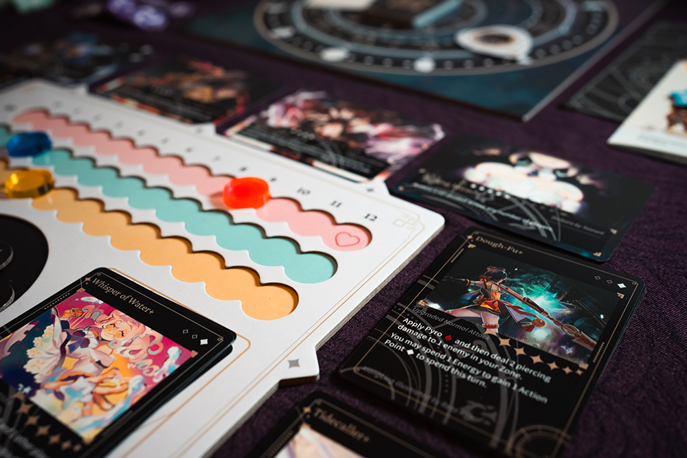 A game of Genshin Tarot in progress