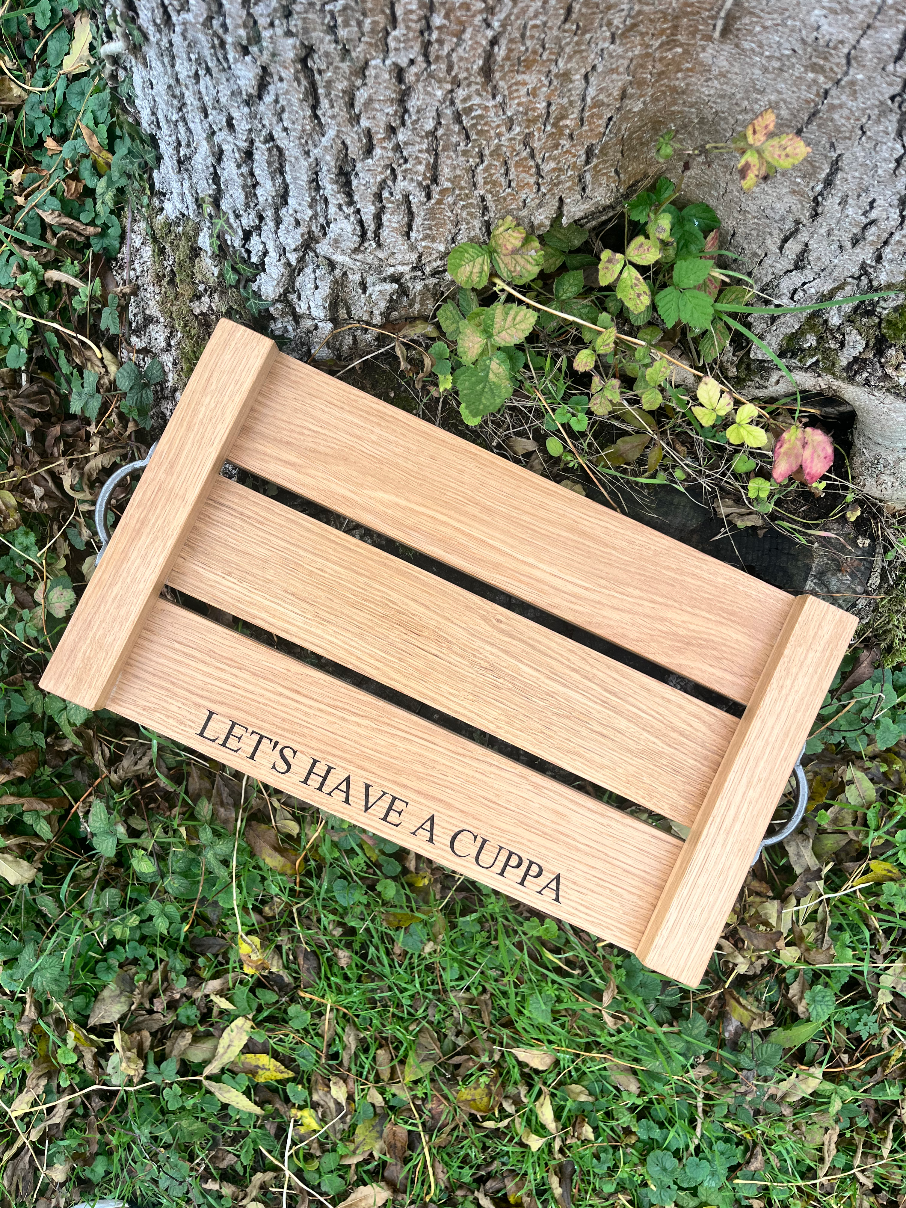 Personalised Oak Serving Tray